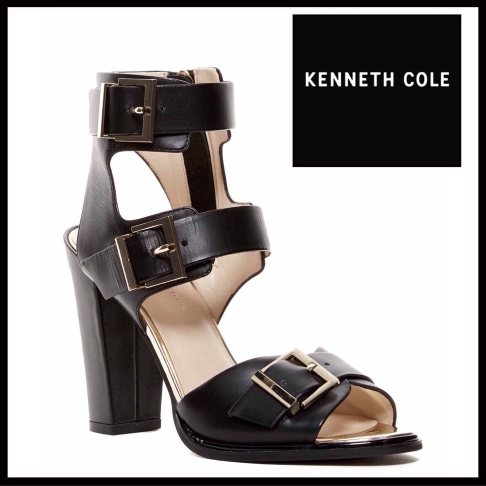 ❗️6-HOUR SALE❗️KENNETH COLE BLACK,LEATHER SANDALS - Picture 8 of 8